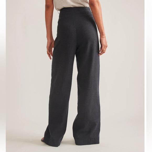 Marine Layer Charcoal Grey High Waisted Wide Leg Pants Sz. 4 neutral trouser - Picture 3 of 11